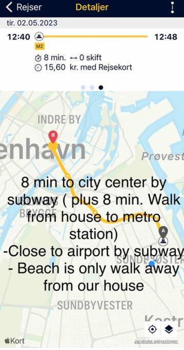 קופנהגן Close To Centrum, Beach And Subway מראה חיצוני תמונה